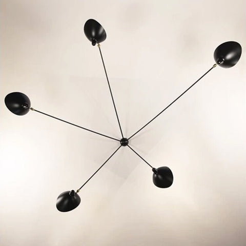 FIVE-ARM FIXED SPIDER WALL LAMP